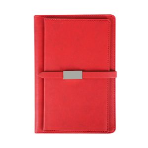 Custom A5 Pocket Office Diary Notepad Multifunction Business Journal Notebook Leather Cover Metal Buckle Promotions