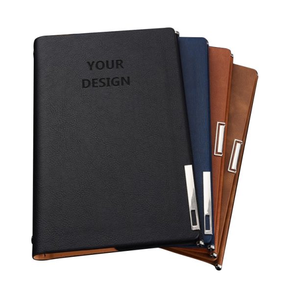Customizable A5 PU Leather 6-Ring Binder Planner Business Notebook Personal Writing Journal Loose-Leaf Promotional Notebook - Image 2