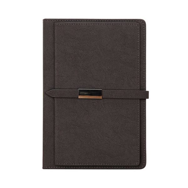 Custom A5 Pocket Office Diary Notepad Multifunction Business Journal Notebook Leather Cover Metal Buckle Promotions - Image 3