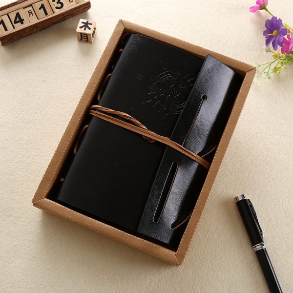 Vintage Nautical Embossed Leather Spiral Notebook Kraft Box Refillable Journal for Writers and Artists Gift for Creatives - Image 5