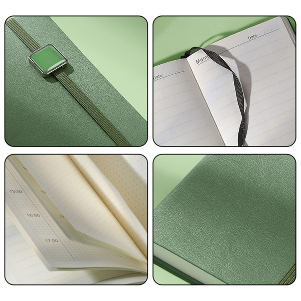 Custom Logo Promotional Gift Business A6 Pu Leather Notebook Ball Pen Simple Gift Box Gift Sets - Image 4