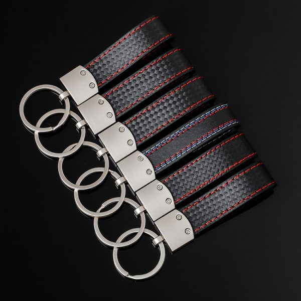 Hot Seller OEM Key Chain Accessories Car Leather Key Chain Custom Logo - Image 2